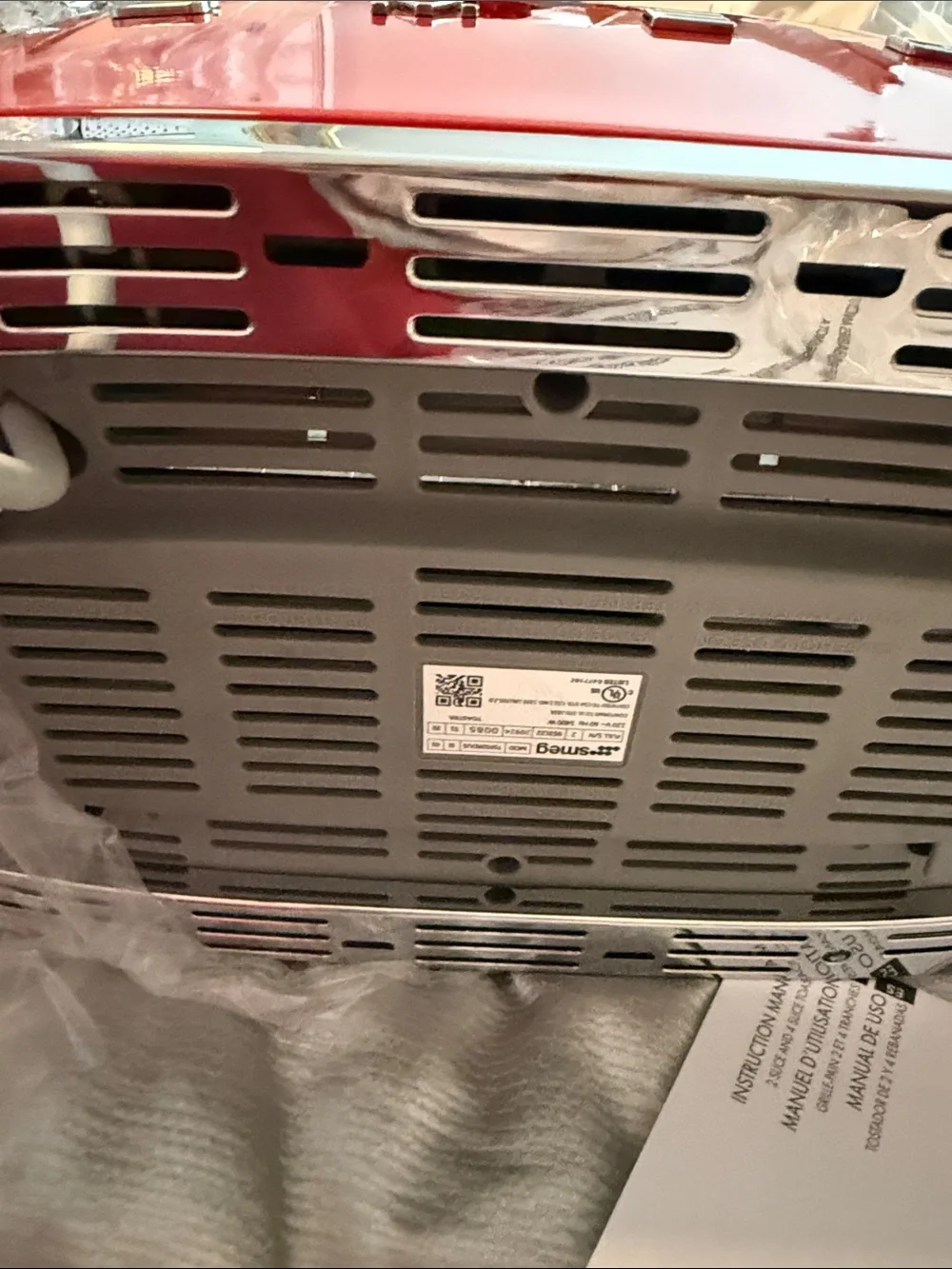 SMEG Red 2-Slice Toaster - Retro Style Kitchen Appliance